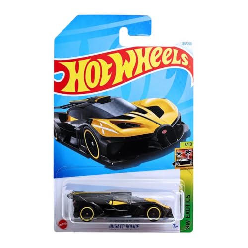 Hot Wheels - Bugatti Bolide - HW Exotics 3/10 - HTC22 - Short Card - Supersportwagen - schwarz gelb - Mattel 2024 – 1:64 von Hot Wheels