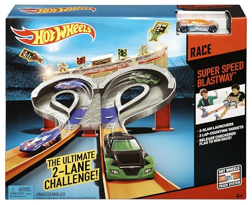 Hot Wheels CDL49 - Trackset, Zwei-Spurig, mit enger Kurve, Spielzeug Autorennbahn ab 4 Jahren Hot Wheels CDL49 - Trackset, Zwei-Spurig, mit enger Kurve, Spielzeug Autorennbahn ab 4 Jahren von Hot Wheels