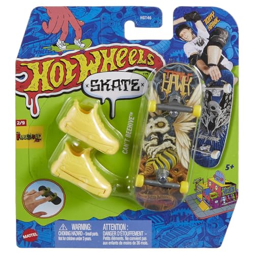 Hot Wheels Can'T Beehive™ Skateboard-Spielzeug, mit Tennis, für Kinder ab 5 Jahren von Hot Wheels