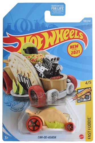 Hot Wheels Car De Asada Fast Foodie 4/5 [hellbraun/rote Räder] 108/250 Taco Truck von Hot Wheels