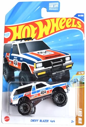 Hot Wheels Chevy Blazer 4x4, HW Dirt 3/10 [Weiß/Rot/Blau] 81/250 von Hot Wheels