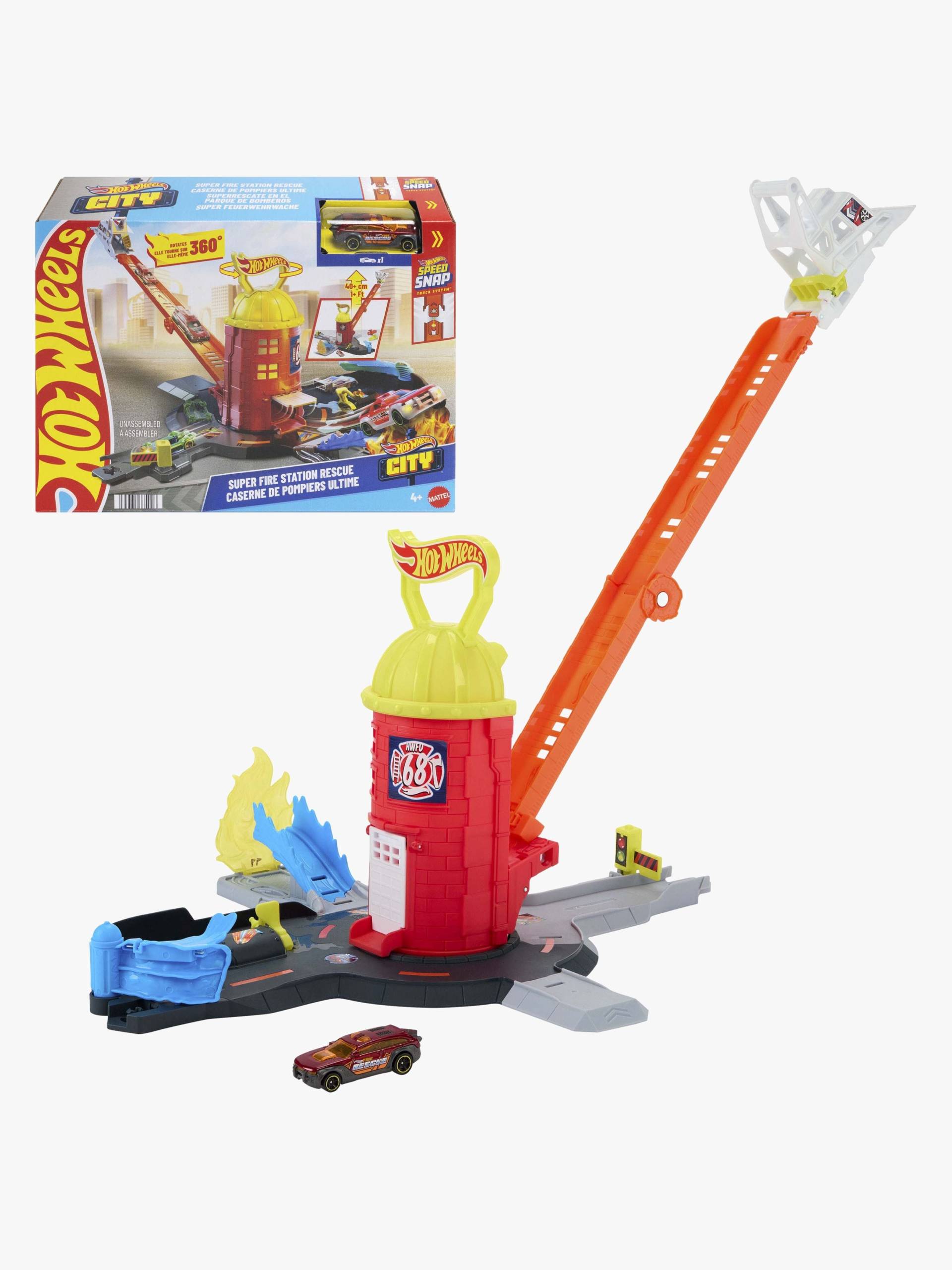 Hot Wheels City Feuerwache Super Fire Station Rescue von Hot Wheels