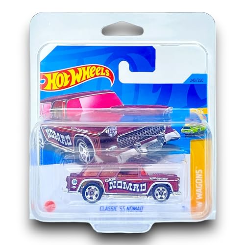 Hot Wheels - Classic ´55 Nomad - HW Wagons 5/5 - HKH73 - Short Card - GM - dunkelrot - Mattel 2023-1:64 Hot Wheels - Classic ´55 Nomad - HW Wagons 5/5 - HKH73 - Short Card - GM - dunkelrot - Mattel 2023-1:64 von Hot Wheels