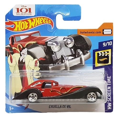 Hot Wheels - Cruella De Vil - HW Screen Time 9/10 - FJW04 - Short Card - 101 Dalmatiner - Mattel 2018 Hot Wheels - Cruella De Vil - HW Screen Time 9/10 - FJW04 - Short Card - 101 Dalmatiner - Mattel 2018 von Hot Wheels
