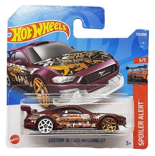 Hot Wheels - Custom ´18 Ford Mustang GT - Spoiler Alert 5/5 - HCV87 - Short Card - Mattel 2022 von Hot Wheels