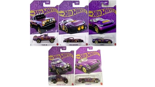Hot Wheels Die-Cast Cars, Pearl & Chrome 57th Anniversary Collection 5 Pack (Chase Vehicle Not Included) von Hot Wheels