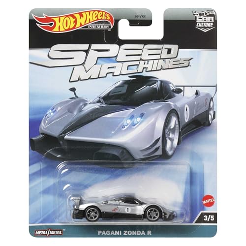 Hot Wheels Die Cast Modell PAGANI ZONDA R CAR CULTURE Speed Machines - Maßstab 1:64 7cm Premium HKC42 von Hot Wheels