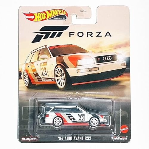 Hot Wheels DieCast Forza Motorsport Modellauto 1994 Audi Quattro Avant RS2 n° 23 – Maßstab 1/64, Länge 7 cm HKC32 von Hot Wheels