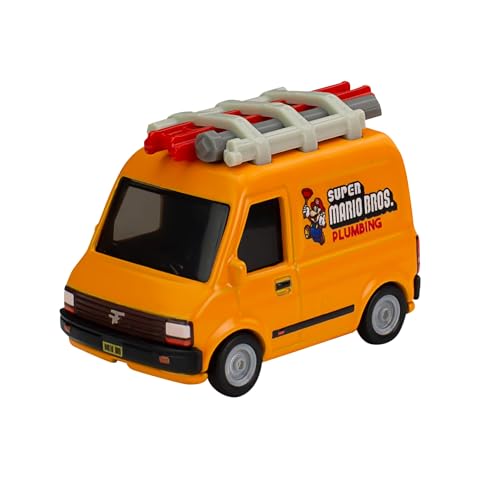 Hot Wheels Modell DieCast PLUMBER Van von Super Mario Bros Il Film – Maßstab 1/64 Länge 5 cm HKC19, Orange von Hot Wheels
