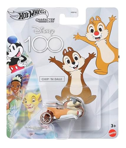 Hot Wheels Disney 100 Character Cars, Chip 'n Dale Sammlerfahrzeug, Druckguss-Fahrzeug, ab 3 Jahren, HNP68 Hot Wheels Disney 100 Character Cars, Chip 'n Dale Sammlerfahrzeug, Druckguss-Fahrzeug, ab 3 Jahren, HNP68 von Hot Wheels