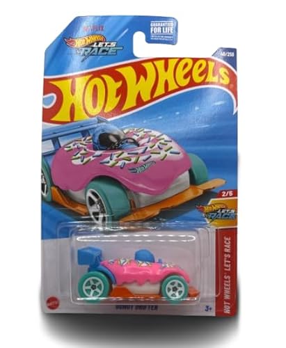 Hot Wheels Donut Drifter, Let's Race Serie 2/5, Druckguss-Auto im Maßstab 1:64 von Hot Wheels