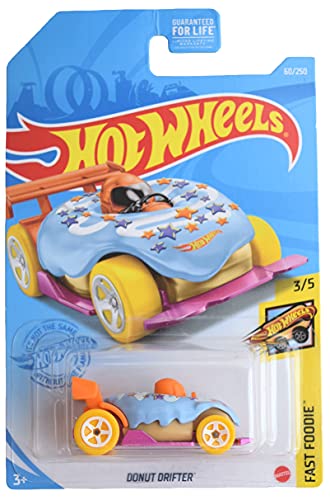 Hot Wheels Donut-Treiber, blauer Zuckerguss, 60/250 Fast Foodie 3/5 Hot Wheels Donut-Treiber, blauer Zuckerguss, 60/250 Fast Foodie 3/5 von Hot Wheels
