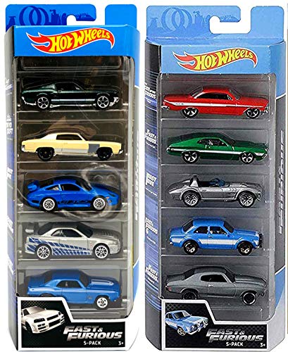 Hot Wheels Drift 5 Fast & Furious Speed Race Set Bundled with Racing 10-car Pack Ford / Impala / Corvette / Porsche / Nissan Skyline / Impala / Gran Torino / Camaro / Monte Carlo 2 Items von Hot Wheels