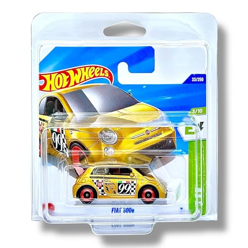 Hot Wheels - FIAT 500e - HW EV 3/10 - HYW85 - Short Card - Gold metallic - Mattel 2025-1:64 von Hot Wheels