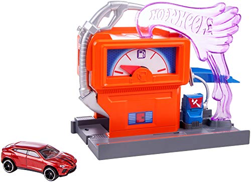 Hot Wheels FMY97 City Spielset Express Tankstelle Set, Spielzeug ab 4 Jahren von Hot Wheels