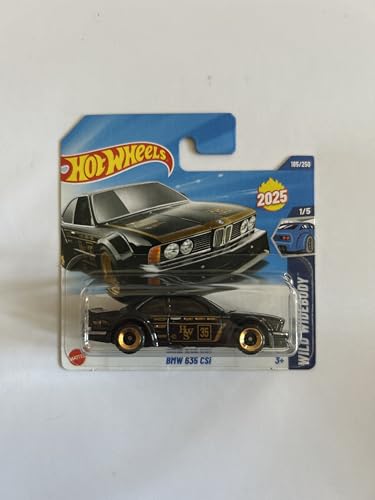 Hot Wheels Fahrzeug im Maßstab 1:64, zum Spielen oder Ausstellen, Auto-Kollektion, Geschenk für Kinder, Modell 2025, wählen Sie 1 Auto (HYW38, 185/250 BMW 635 CSI) von Hot Wheels