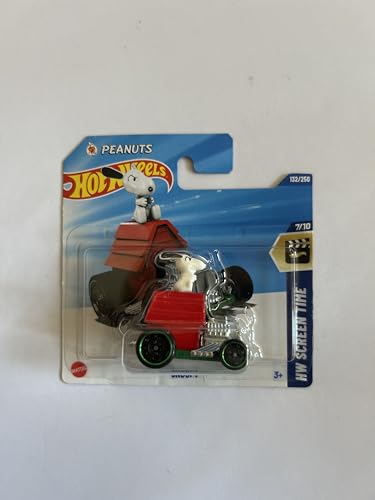Hot Wheels Fahrzeug im Maßstab 1:64, zum Spielen oder Ausstellen, Auto-Kollektion, Geschenk für Kinder, Modell 2025, wählen Sie 1 Auto (HYW62, 132/250 Snoopy) von Hot Wheels