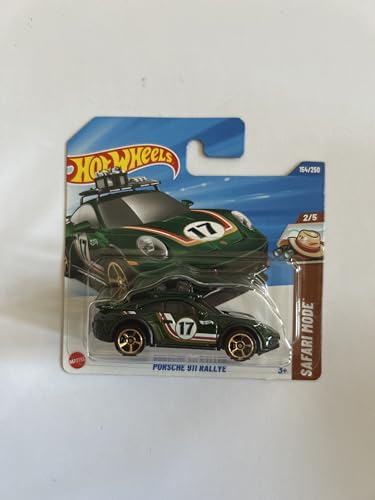 Hot Wheels Fahrzeug im Maßstab 1:64, zum Spielen oder Ausstellen, Auto-Kollektion, Geschenk für Kinder, Modell 2025, wählen Sie 1 Auto (HYW87,154/250 Porsche 911 Rallye) von Hot Wheels