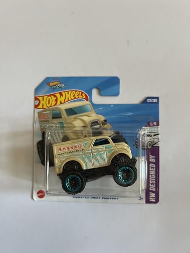 Hot Wheels Fahrzeug im Maßstab 1:64, zum Spielen oder Ausstellen, Auto-Kollektion, Geschenk für Kinder, Modell 2025, wählen Sie 1 Auto (HYX28, 133/250 Monster Dairy Delivery) von Hot Wheels