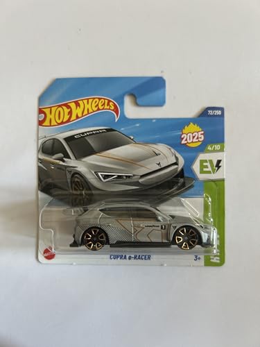Hot Wheels Fahrzeug im Maßstab 1:64, zum Spielen oder Ausstellen, Auto-Kollektion, Geschenk für Kinder, Modell 2025, wählen Sie 1 Auto (HYX46, 72/250 Cupra e-Racer) von Hot Wheels