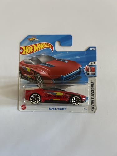 Hot Wheels Fahrzeug im Maßstab 1:64, zum Spielen oder Ausstellen, Auto-Kollektion, Geschenk für Kinder, Modell 2025, wählen Sie 1 Auto (HYX49, 18/250 Alpha Pursuit) von Hot Wheels