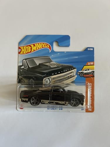 Hot Wheels Fahrzeug im Maßstab 1:64, zum Spielen oder Ausstellen, Auto-Kollektion, Geschenk für Kinder, Modell 2025, wählen Sie 1 Auto (HYX51, 21/250 '67 Chevy C10) von Hot Wheels