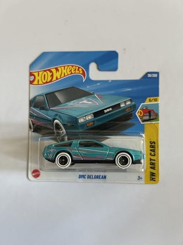 Hot Wheels Fahrzeug im Maßstab 1:64, zum Spielen oder Ausstellen, Auto-Kollektion, Geschenk für Kinder, Modell 2025, wählen Sie 1 Auto (HYX59, 36/250 DMC Delorean) von Hot Wheels