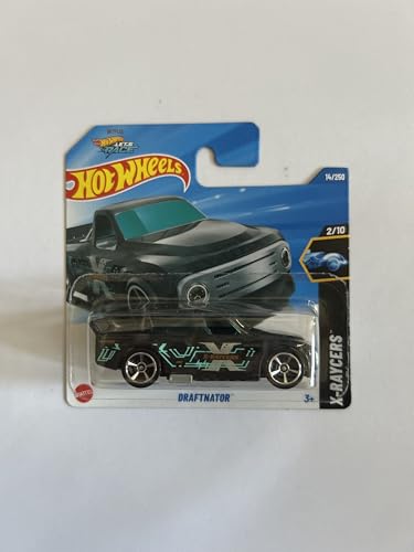 Hot Wheels Fahrzeug im Maßstab 1:64, zum Spielen oder Ausstellen, Auto-Kollektion, Geschenk für Kinder, Modell 2025, wählen Sie 1 Auto (HYX67, 14/250 Draftnator) von Hot Wheels