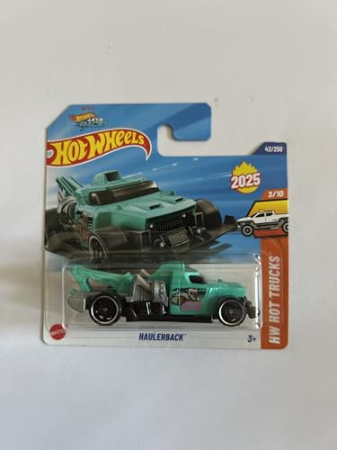 Hot Wheels Fahrzeug im Maßstab 1:64, zum Spielen oder Ausstellen, Auto-Kollektion, Geschenk für Kinder, Modell 2025, wählen Sie 1 Auto (HYX68, 42/250 Haulerback) von Hot Wheels
