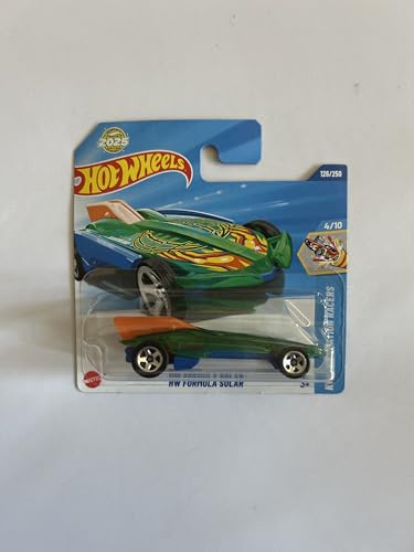Hot Wheels Fahrzeug im Maßstab 1:64, zum Spielen oder Ausstellen, Auto-Kollektion, Geschenk für Kinder, Modell 2025, wählen Sie 1 Auto (HYY67, 126/250 HW Formula Solar) von Hot Wheels