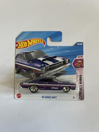 Hot Wheels Fahrzeug im Maßstab 1:64, zum Spielen oder Ausstellen, Auto-Kollektion, Geschenk für Kinder, Modell 2025, wählen Sie 1 Auto (HYY70, 129/250 '68 Dodge Dart) von Hot Wheels