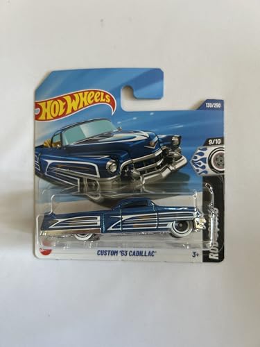 Hot Wheels Fahrzeug im Maßstab 1:64, zum Spielen oder Ausstellen, Auto-Kollektion, Geschenk für Kinder, Modell 2025, wählen Sie 1 Auto (HYY78, 139/250 Custom '53 Cadillac) von Hot Wheels