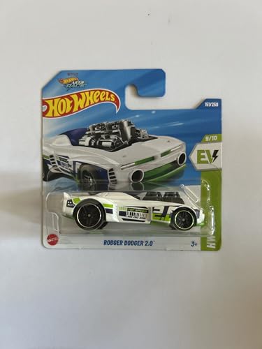 Hot Wheels Fahrzeug im Maßstab 1:64, zum Spielen oder Ausstellen, Auto-Kollektion, Geschenk für Kinder, Modell 2025, wählen Sie 1 Auto (HYY86, 151/250 Rodger Dodger 2.0) von Hot Wheels
