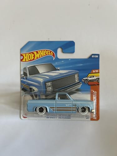 Hot Wheels Fahrzeug im Maßstab 1:64, zum Spielen oder Ausstellen, Auto-Kollektion, Geschenk für Kinder, Modell 2025, wählen Sie 1 Auto (HYY91, 157/250 '83 Chevy Silverado) von Hot Wheels