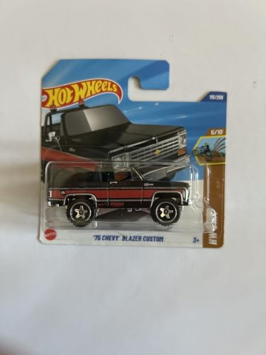 Hot Wheels Fahrzeug im Maßstab 1:64, zum Spielen oder Ausstellen, Auto-Kollektion, Geschenk für Kinder, Modell 2025, wählen Sie 1 Auto (JBB19, 115/250 '75 Chevy Blazer Custom) von Hot Wheels