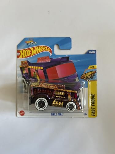 Hot Wheels Fahrzeug im Maßstab 1:64, zum Spielen oder Ausstellen, Auto-Kollektion, Geschenk für Kinder, Modell 2025, wählen Sie 1 Auto (JBC28, 180/250 Chill Mill) von Hot Wheels