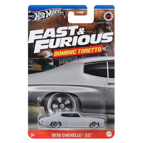 Hot Wheels Fast And Furious Dominic Toretto Auto 1970 Chevelle SS Modell Die Cast Maßstab 1:64 - Länge 7 cm - HRW49 von Hot Wheels