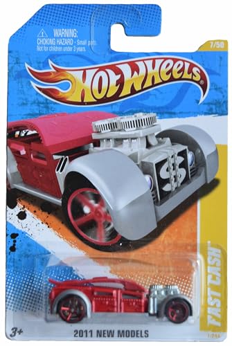 Hot Wheels Fast Cash, 2011 Neue Modelle 7/50 [Rot/Silber] 7/244 von Hot Wheels