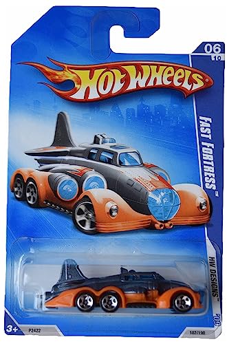 Hot Wheels Fast Fortress Maßstab 1:64 Druckguss-Auto, Orange, Kind, Kinder ab 3 Jahren von Hot Wheels