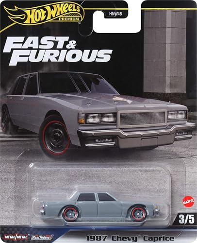 Hot Wheels Fast and Furious Auto 1987 CHEVY CAPRICE Modellauto Die Cast Maßstab 1:64 - Länge 7 cm - HRT98 von Hot Wheels
