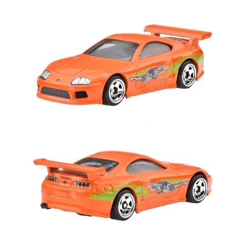Hot Wheels Fast and Furious Brian O'Conner Auto Toyota Supra Orange Modell Die Cast Maßstab 1:64 - Länge 7cm - JBY30 von Hot Wheels