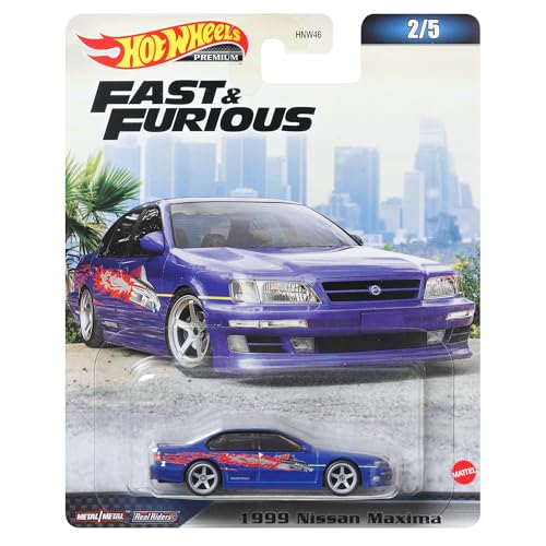 Hot Wheels Fast and Furious DieCast Modellauto 1999 Nissan Maxima – Maßstab 1/64, Länge 7 cm von Hot Wheels