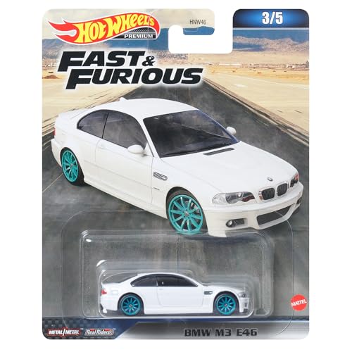 Hot Wheels Fast and Furious DieCast Modellauto BMW M3 E46 – Maßstab 1/64, Länge 7 cm von Hot Wheels
