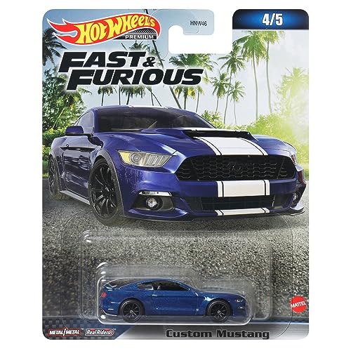 Fast and Furious DieCast Modellauto Custom Mustang – Maßstab 1/64, Länge 7 cm von Mattel