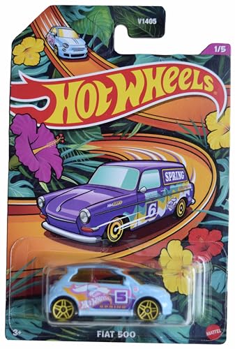 Hot Wheels Fiat 500, Spring Edition 1/6 [Blau] von Hot Wheels