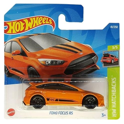 Hot Wheels - Ford Focus RS - HW Hatchbacks 3/5 - HCX73 - Short Card - orange - Mattel 2022 von Hot Wheels