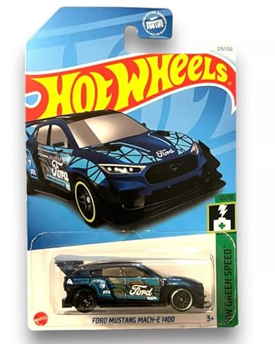 Hot Wheels Ford Mustang Mach-E 1400, HW Green Speed, Maßstab 1:64, Druckguss, Schatzsuche, 10/10 Hot Wheels Ford Mustang Mach-E 1400, HW Green Speed, Maßstab 1:64, Druckguss, Schatzsuche, 10/10 von Hot Wheels