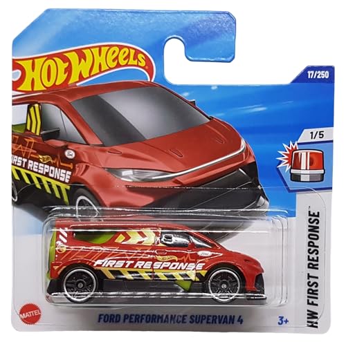 Hot Wheels - Ford Performance Supervan 4 - HW First Response 1/5 - JBC20 - Short Card - TH Treasure Hunt - rot - Mattel 2025-1:64 von Hot Wheels