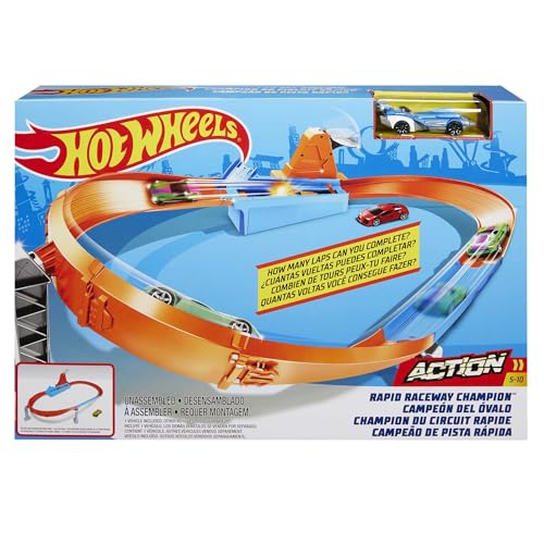 Hot Wheels GBF81 Piste Action Sortiertes Playset, Fahrzeug Nicht im Lieferumfang enthalten, Spielzeug für Kinder ab 4 Jahren, Mehrfarbig von Hot Wheels