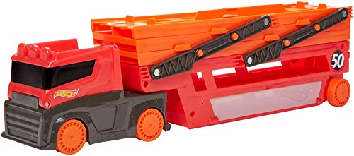 Hot Wheels GHR48 - Mega Hauler Truck mit Platz für 50 Autos, Spielzeug ab 3 Jahren, Mehrfarbig von Hot Wheels